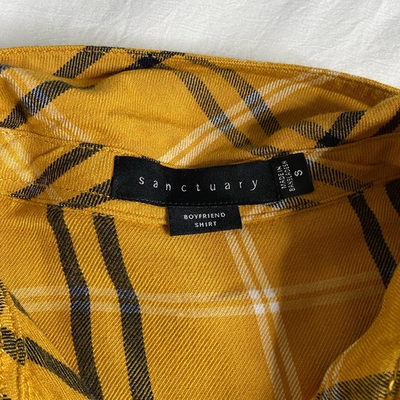 Sanctuary Boyfriend Shirt Plaid CLOSET CLEAR OUT - Picture 5 of 6